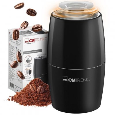 CLATRONIC Moulin &agrave; caf&eacute; &eacute;lectrique Noir KSW3806-Noir 