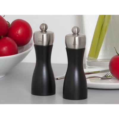 PEUGEOT Moulin &agrave; poivre et moulin &agrave;&nbsp;sel en inox et bois (h&ecirc;tre) fidji