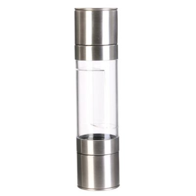 COOK CONCEPT Moulin &agrave; poivre et sel manuel - inox - d 5,25 cm x h 21,8 cm