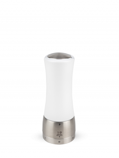 PEUGEOT Moulin &agrave; poivre manuel en bois et inox blanc H16cm