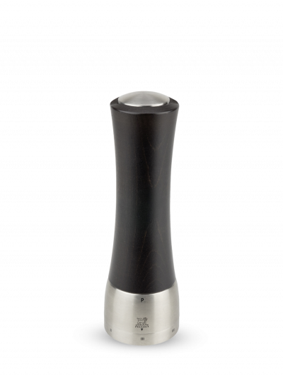 PEUGEOT Moulin &agrave; poivre manuel en bois et inox chocolat H21cm