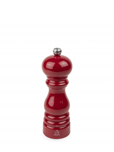 PEUGEOT Moulin &agrave; poivre Paris Rouge Passionen bois laqu&eacute; 18 cm Rouge 