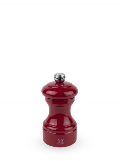 PEUGEOT Moulin &agrave; sel manuel en bois laqu&eacute;, rouge passion, 10 cm - 4' bistro