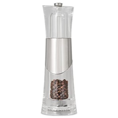COLE & MASON Moulin Bobbi en acrylique et inox,Cole & Mason (Poivre)