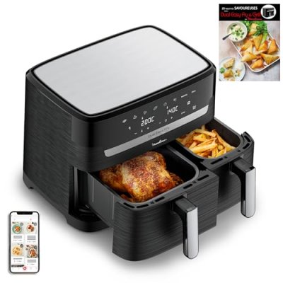 MOULINEX  Easy Fry Dual Friteuse &agrave; air 8.3L
