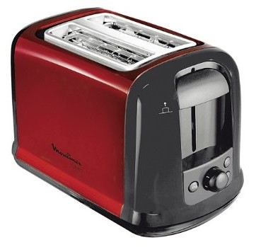 MOULINEX  - lt261d - grille-pains, 850 watts, noir / rouge 