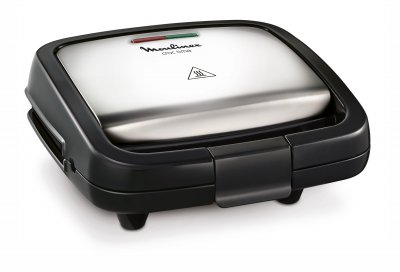 MOULINEX  sz192d sandwich maker croc time, plaques avec rev&ecirc;tement anti-adh&eacute;sif