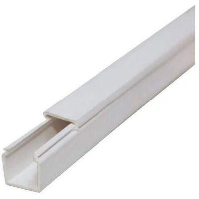 ELECTRALINE Moulure sp&eacute;ciale c&acirc;ble &eacute;lectrique - 20 x 20 mm - 2 m - blanc