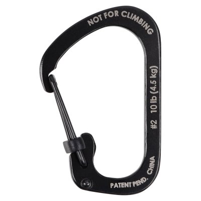 NITE IZE Mousqueton Carabiner Slide Lock Taille 4 -  Noir