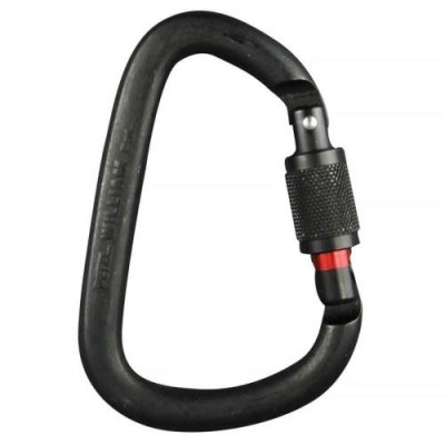 PETZL Mousqueton escalade William Screw Lock  Noir