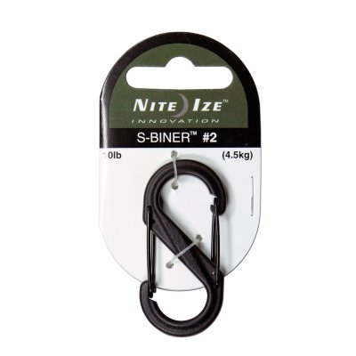 NITE IZE Mousqueton s biner plastique taille 2 noir 