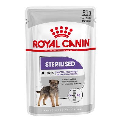 ROYAL CANIN CARE NUTRITION Mousse Royal Canin Sterilised pour chien - 12 sachets fra&icirc;cheur 85 g