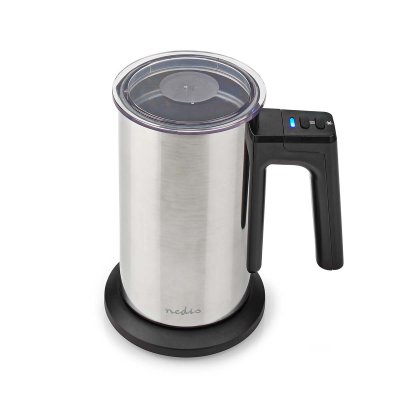 NEDIS Mousseur &agrave; lait 0.15L &Eacute;l&eacute;ment chauffant dissimul&eacute; 500 w Sans filtre - Argent - 