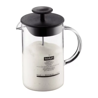 BODUM Mousseur &agrave; lait manuel avec anse en verre 0,25L Latteo 