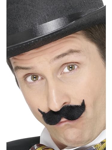 PL RH SMITH & SONS WIGMAKERS LTD TRADING AS SMIFFY S, Moustache Edwardian Noir - Noir