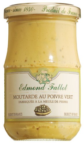EDMOND FALLOT Moutarde Poivre Vert  - Le Pot De 210g