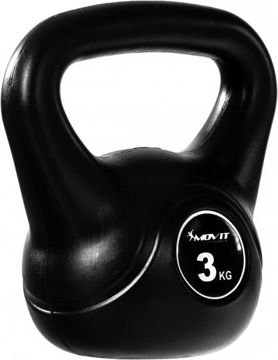MOVIT  Poids Kettlebell 3kg plastique