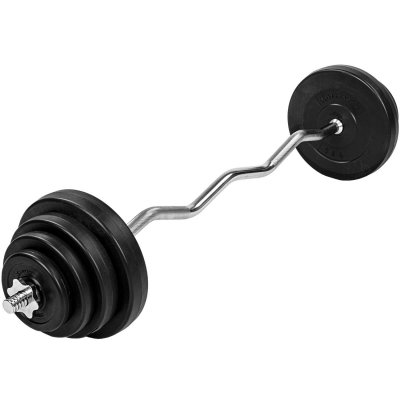 MOVIT  Set d'halt&egrave;res 23,5 kg avec barre curl 120 cm