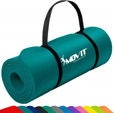 MOVIT  Tapis de gymnastique 183cm x 60cm x 1,0cm, Petrol