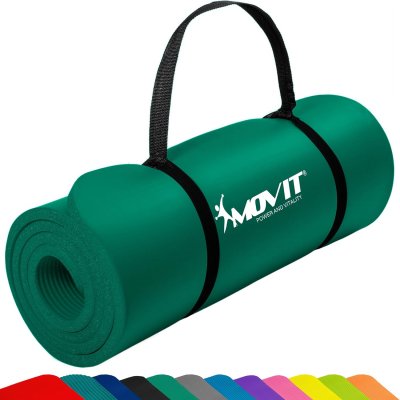 MOVIT  Tapis de gymnastique 183cm x 60cm x 1,0cm, Vert