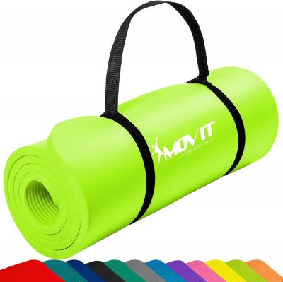 MOVIT  Tapis de gymnastique 190cm x 100cm x 1,5cm, vert clair
