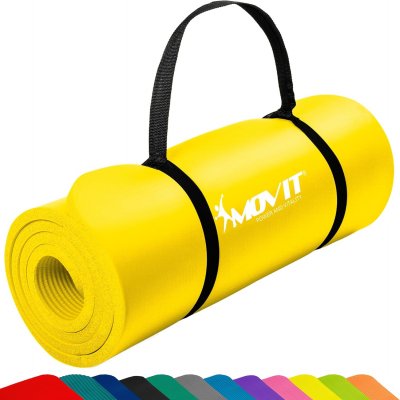 MOVIT  Tapis de gymnastique 190cm x 60cm x 1,5cm, jaune
