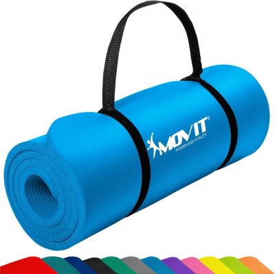 MOVIT  Tapis de gymnastique XXL 190cm x 100cm x 1,5cm, bleu