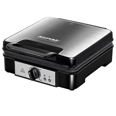 MPM  Gaufrier professionnel pour 4 gaufres belges &eacute;paisses plaques antiadh&eacute;sives 1200W  MGO-36M