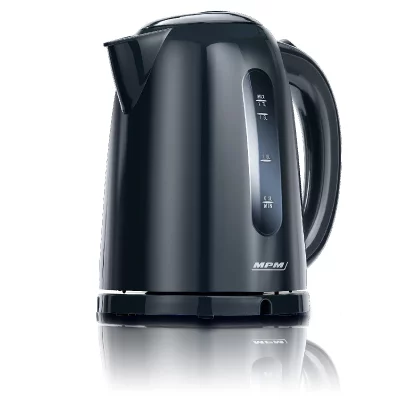 MPM , mcz-85 bouilloire &eacute;lectrique sans fil. 1,7 litres, base 360&ordm;, filtre anti-calcaire, 2200w, noir