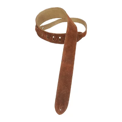 LEVY S MS12-BRN - sangle guitare daim 5 cm Marron