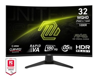 MSI  &Eacute;cran Incurv&eacute; Gaming Mag 325cqf 31&acute;&acute; Qhd Va Led 180hz