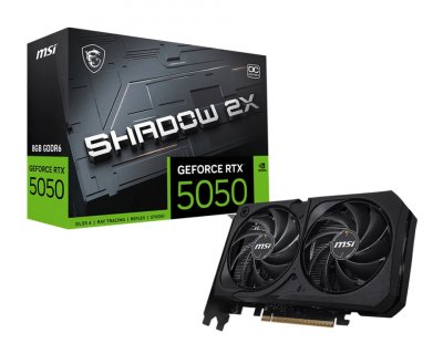 MSI  GeForce RTX 5050 8G SHADOW 2X OC NVIDIA 8 Go GDDR6 - Neuf