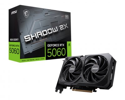 MSI  GeForce RTX 5060 8G SHADOW 2X OC NVIDIA 8 Go GDDR7 - Neuf