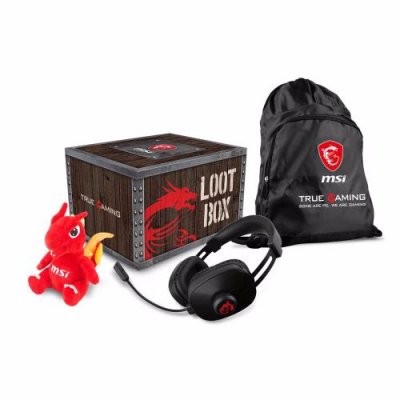  MSI Loot Box Paket Casque Gamer Noir