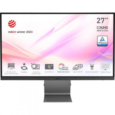 MSI  Modern Md271ul 27&acute;&acute; Uhd Ips Led Monitor Clair One Size / EU Plug