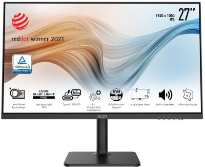 MSI  Modern Md272p 27&acute;&acute; Fhd Ips Led 75hz Monitor Noir