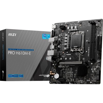 MSI  PRO H610M-E carte m&egrave;re Intel H610 LGA 1700 micro ATX