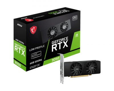 MSI  RTX 3050 LP 6G OC, GeForce RTX 3050, 6.0GB GDDR6, PCI-Express