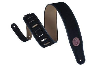 LEVY S MSS3-BLK Standard Suede- sangle guitare daim 6,3 cm