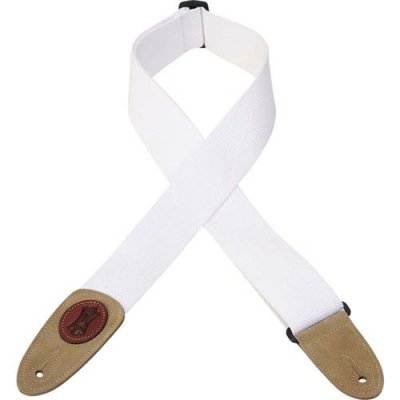 LEVY S MSSC8-WHT - Sangle Guitare Coton White