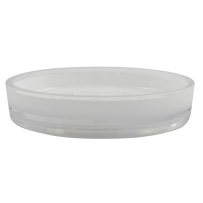 MSV  140663 Tahiti Porte Savon Acrylique Blanc 30 x 20 x 15 cm