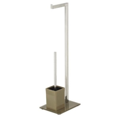 GENERIQUE MSV 141319 Brosse de WC Acier Inoxydable Gris-Marron 30 x 20 x 15 cm
