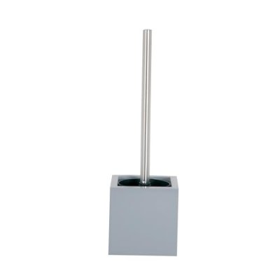 MSV  - Brosse Wc avec support mdf & Inox Argent - Argent