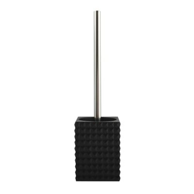 MSV  Brosse Wc avec support Poyresine KUBIK Noir