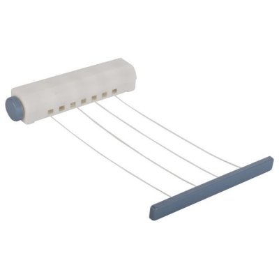 MSV  Etendoir &agrave; linge extensible 4 fils 14M PP & PS Blanc