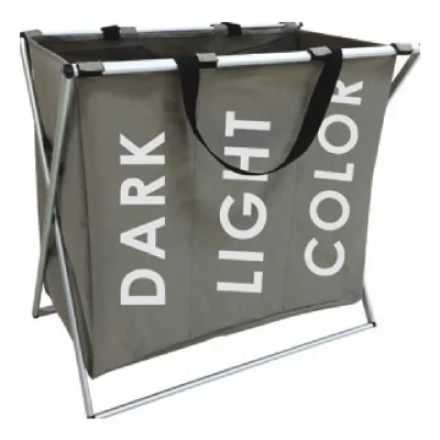 GENERIQUE MSV Panier &agrave; linge DARK LIGHT COLOR Taupe