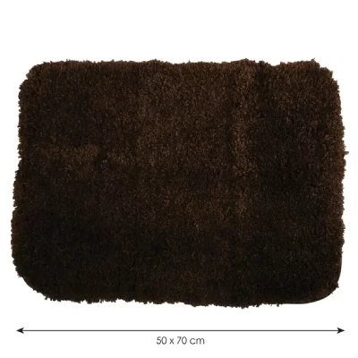 GENERIQUE MSV - Tapis de bain Microfibre 50X70cm Chocolat - Marron
