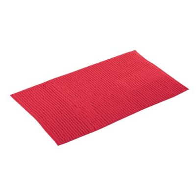 MSV  Tapis de bain Microfibre CHENILLE 60x90cm Rouge