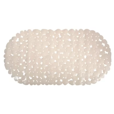 GENERIQUE MSV - Tapis Fond de baignoire pvc galets 35x68cm Beige - Beige
