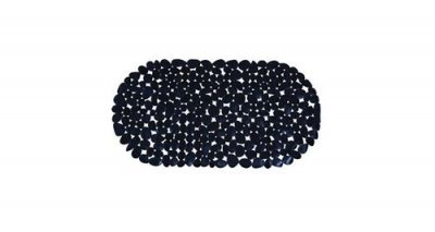  MSV - Tapis Fond de baignoire pvc galets 35x68cm Noir - Noir